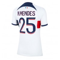 Camisa de Futebol Paris Saint-Germain Nuno Mendes #25 Equipamento Secundário Mulheres 2023-24 Manga Curta